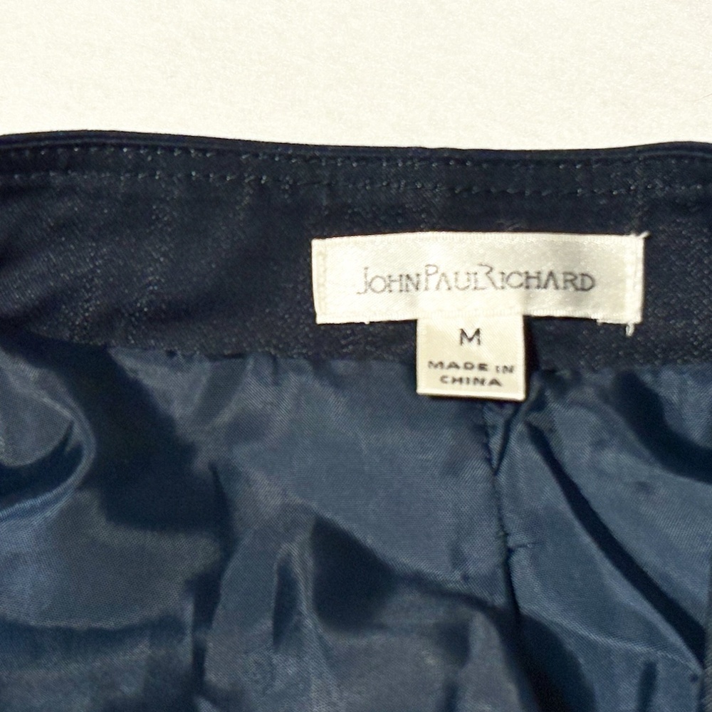 John Paul Richard Navy Blue Pantsuit Suit Set medium size 8 - Picture 6 of 11